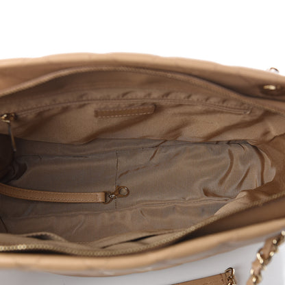 Chanel Caviar Quilted Rolled Up Tote Beige 5 of 10