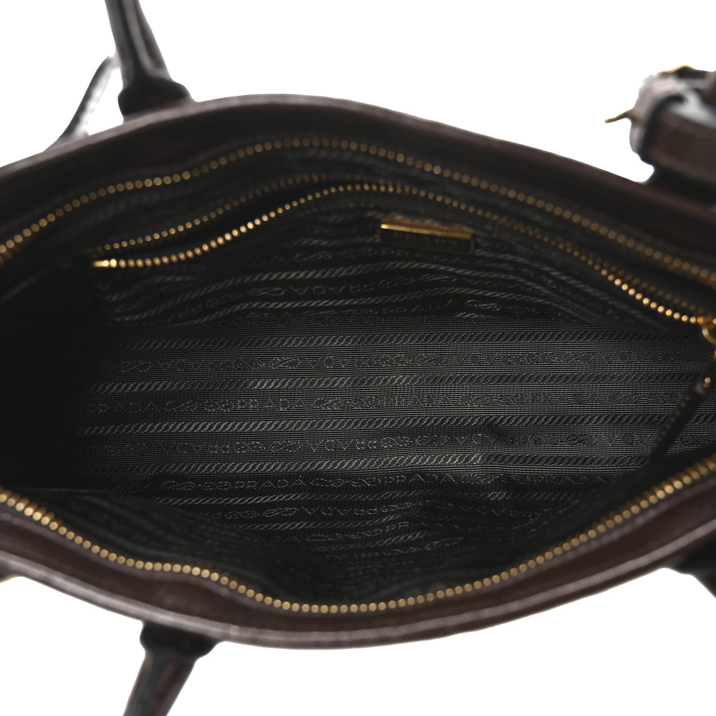 Glossy Calfskin Triangle Medium Bonnie Shoulder Bag Dark Brown