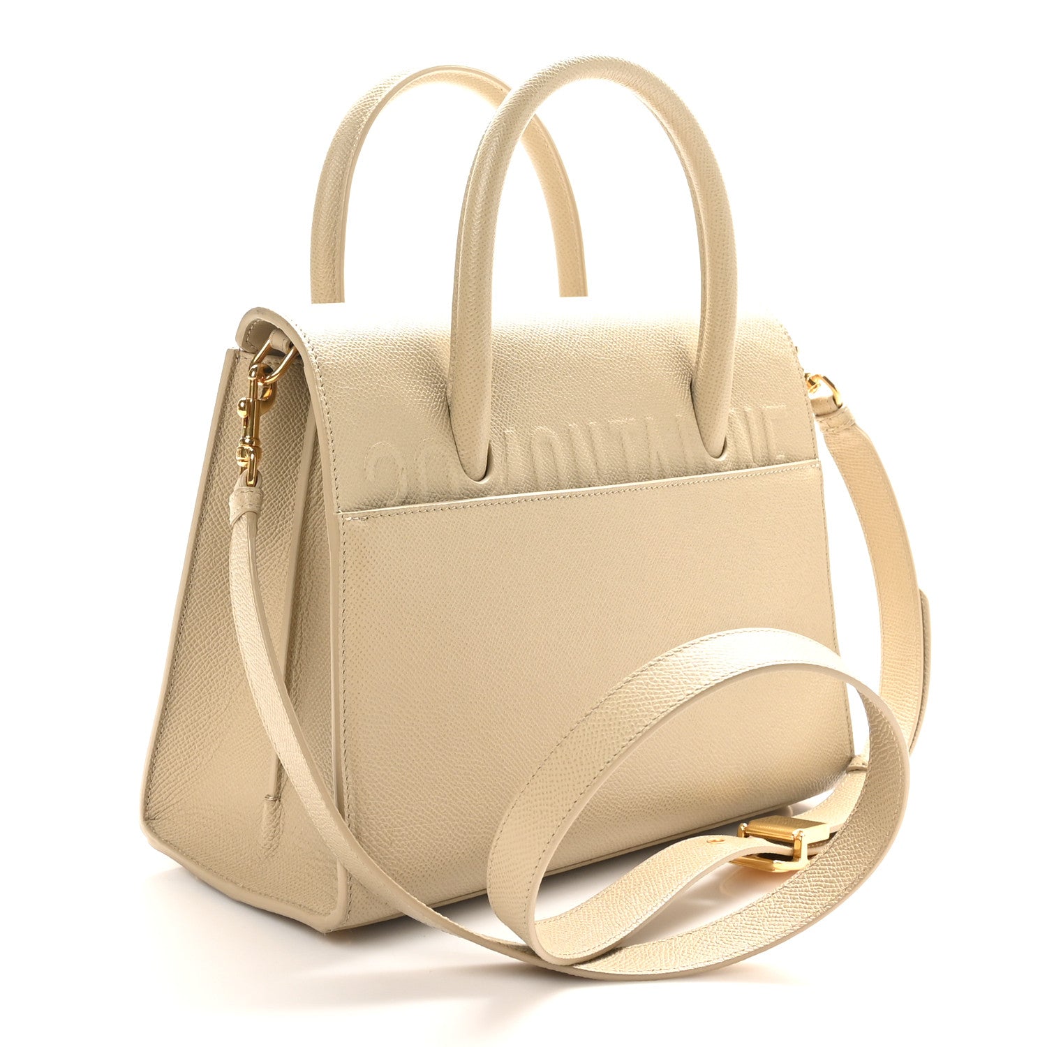 Christian Dior Grained Calfskin Medium St. Honore Tote Beige 3 of 9