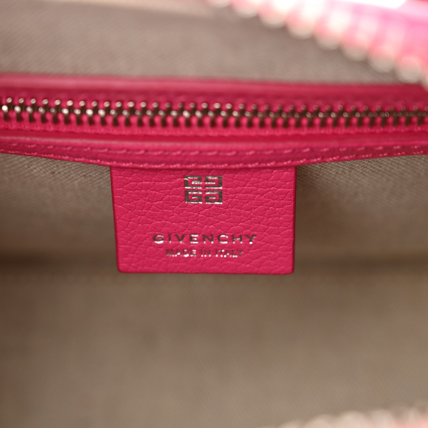 Sugar Goatskin Mini Antigona Neon Pink