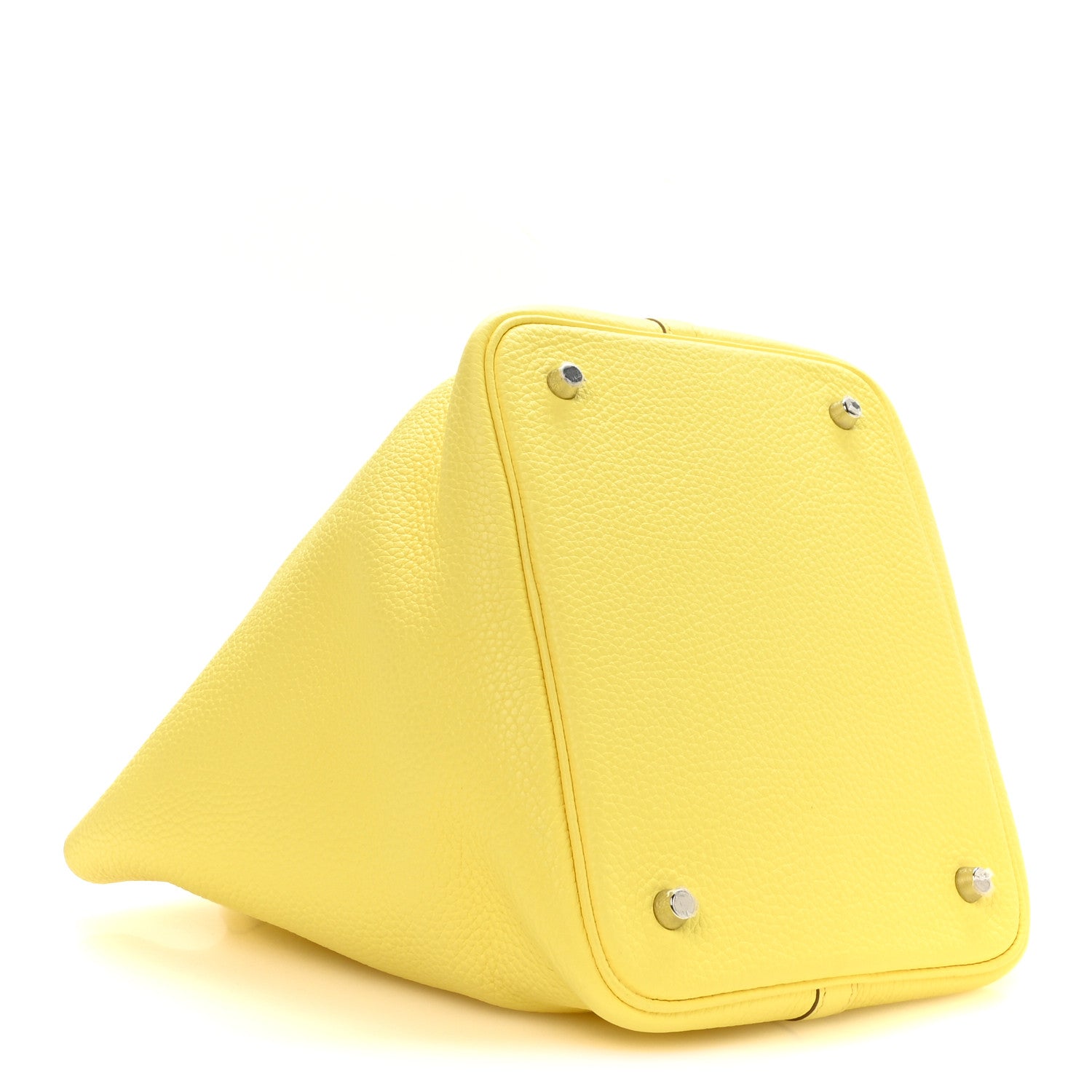 Hermes Taurillon Clemence Picotin Lock 22 MM Limoncello 3 of 11