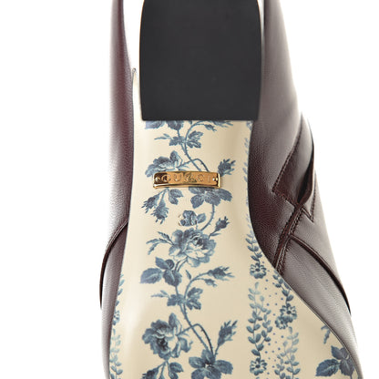 Gucci Malaga Kid GG Victoire 95mm Ankle Boots 36 Vintage Bordeaux 6 of 8