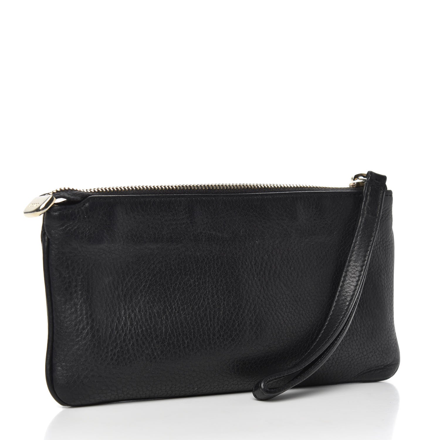 Gucci Pebbled Calfskin Soho Wristlet Black 3 of 5
