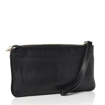 Gucci Pebbled Calfskin Soho Wristlet Black 3 of 5