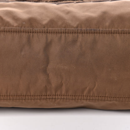 Prada Tessuto Nylon Jacquard Logo Hobo Bruciato 14 of 14