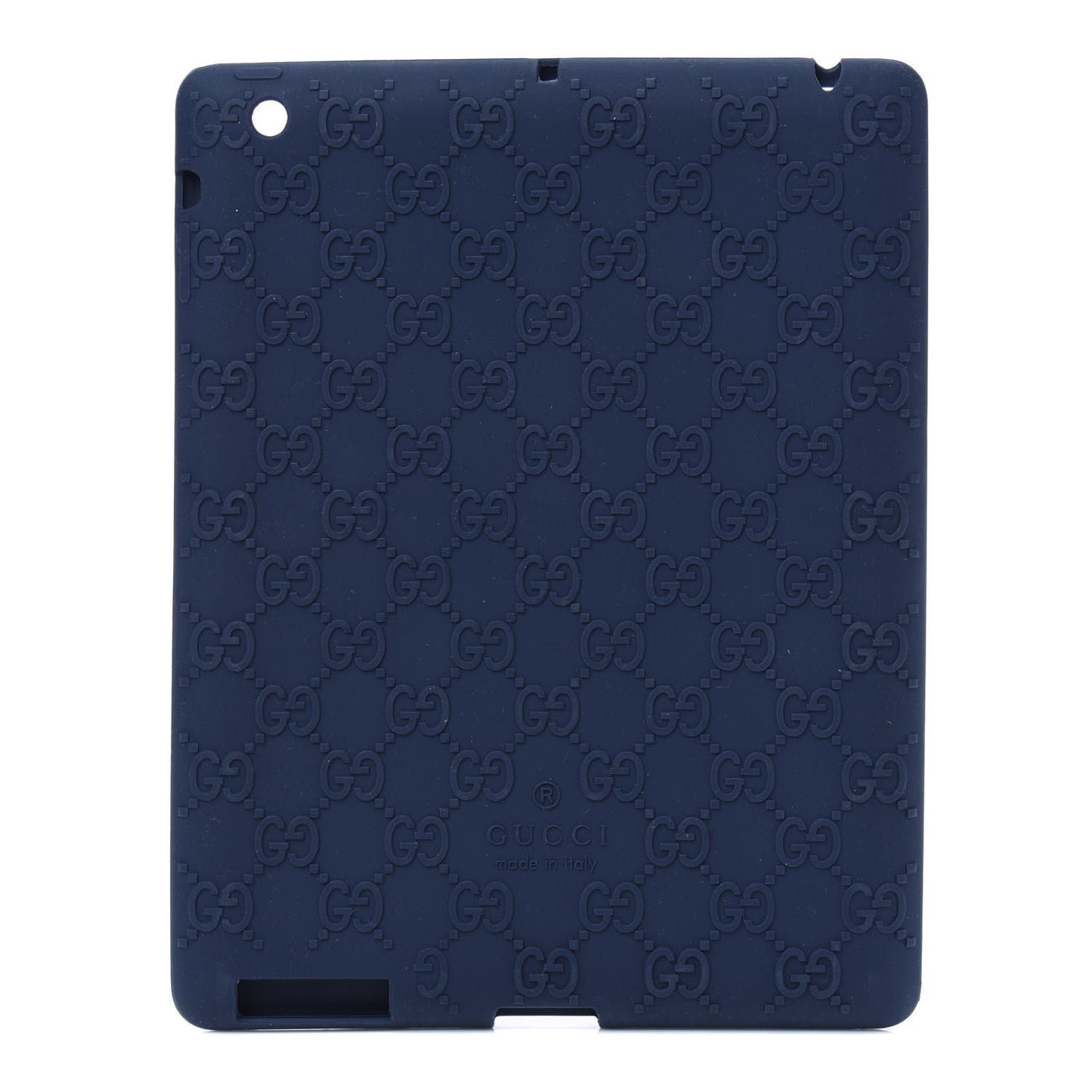 Rubber Guccissima iPad Case Navy