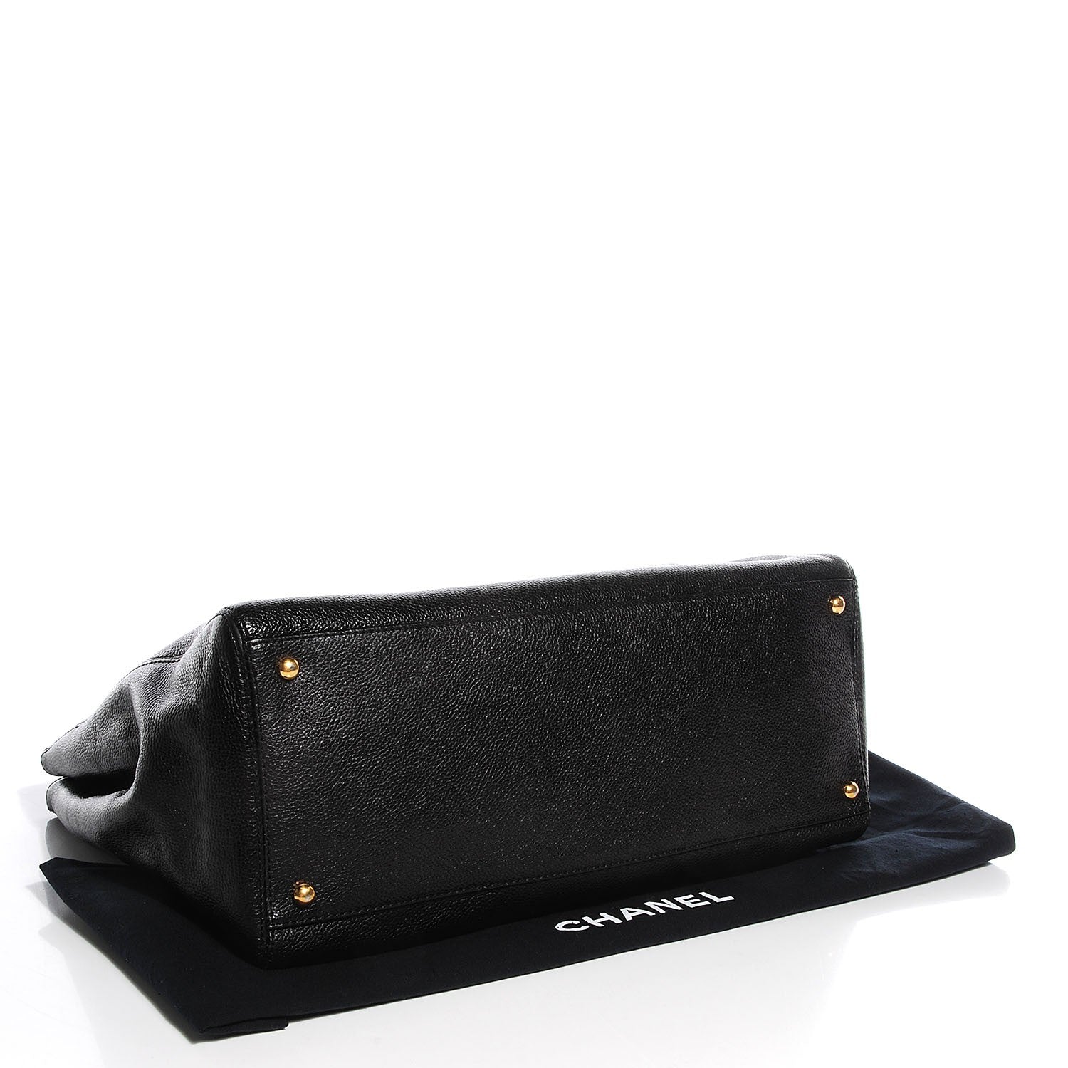 Chanel Calfskin Cerf Shopper Tote Black 4 of 7