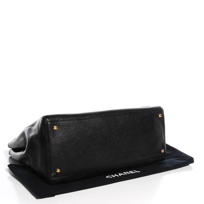 Chanel Calfskin Cerf Shopper Tote Black 4 of 7