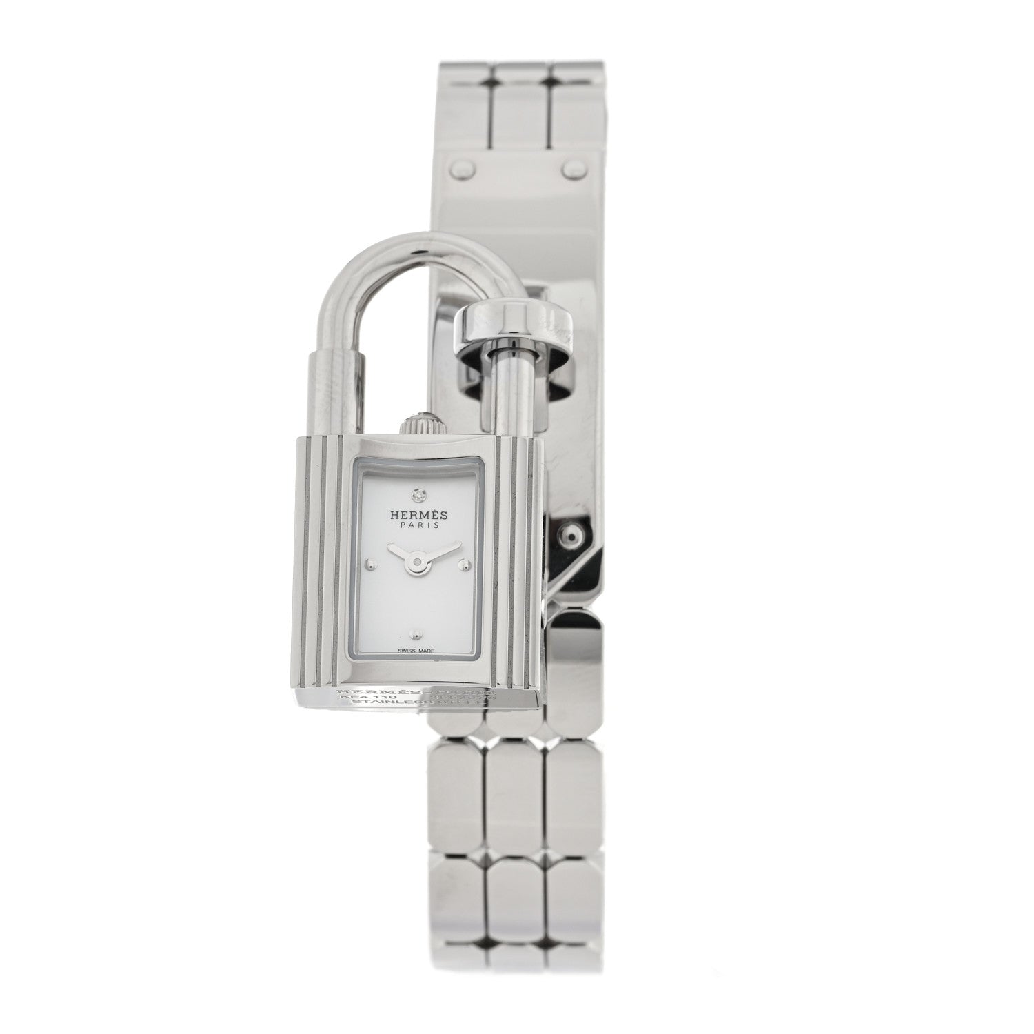Hermes Stainless Steel 16mm Kelly Quartz Watch 1 of 6