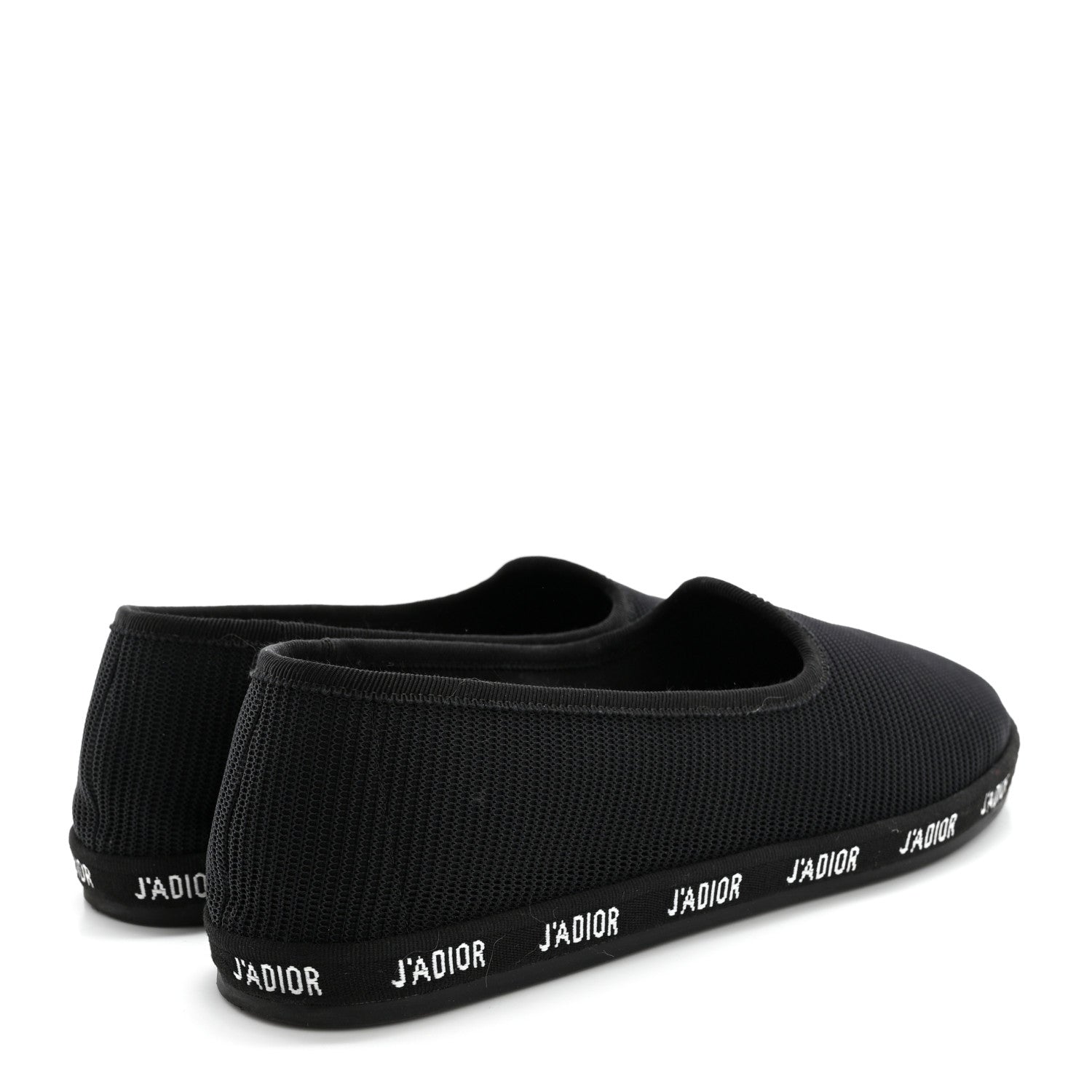 Christian Dior Technical Canvas J'adior Flats 37.5 Black 4 of 12