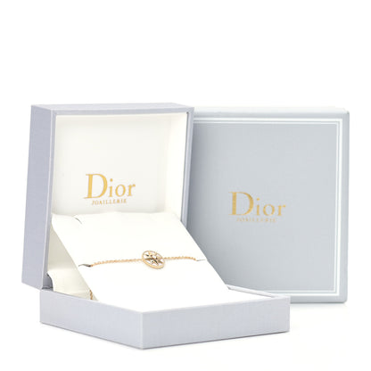 Christian Dior 18K Yellow Gold Diamond Mother of Pearl Rose Des Vents Bracelet 6 of 6