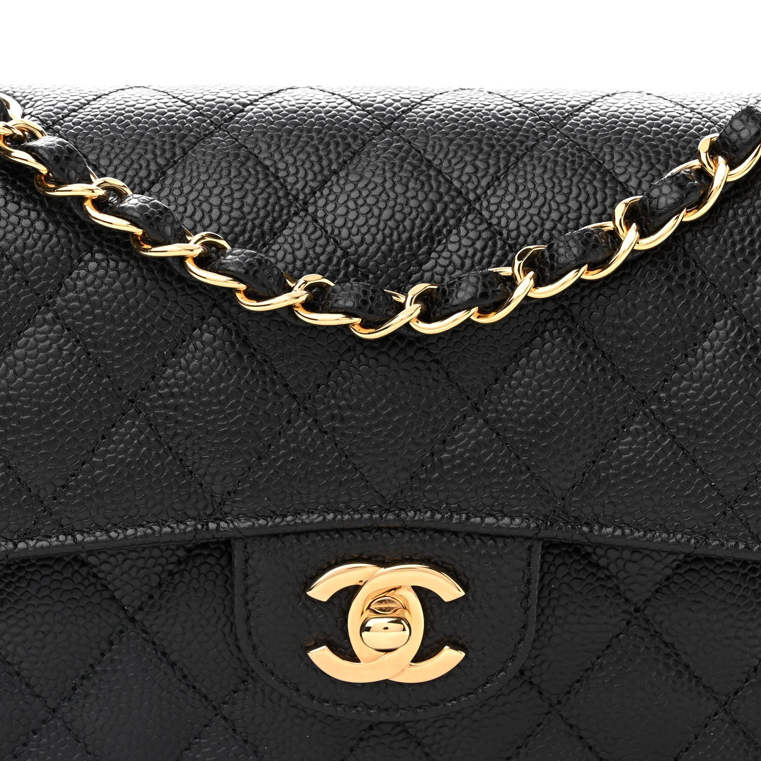 Chanel Caviar Quilted Small Double Flap Black 7 of 11