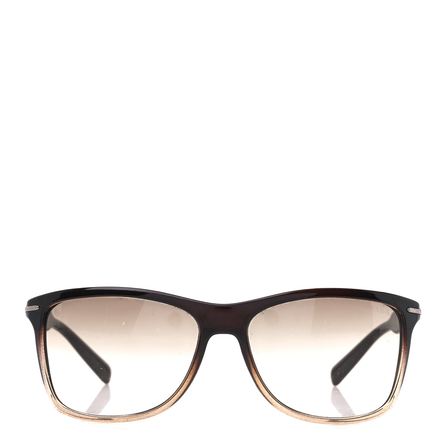 Prada Acetate Sunglasses SPR 100 Gradient Brown 2 of 8