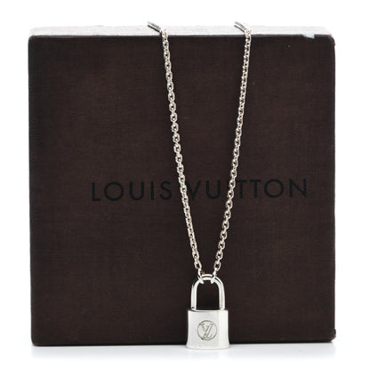 Louis Vuitton Sterling Silver Lockit Necklace 5 of 5