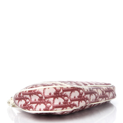 Christian Dior Monogram Mini Saddle Pochette Red 4 of 13