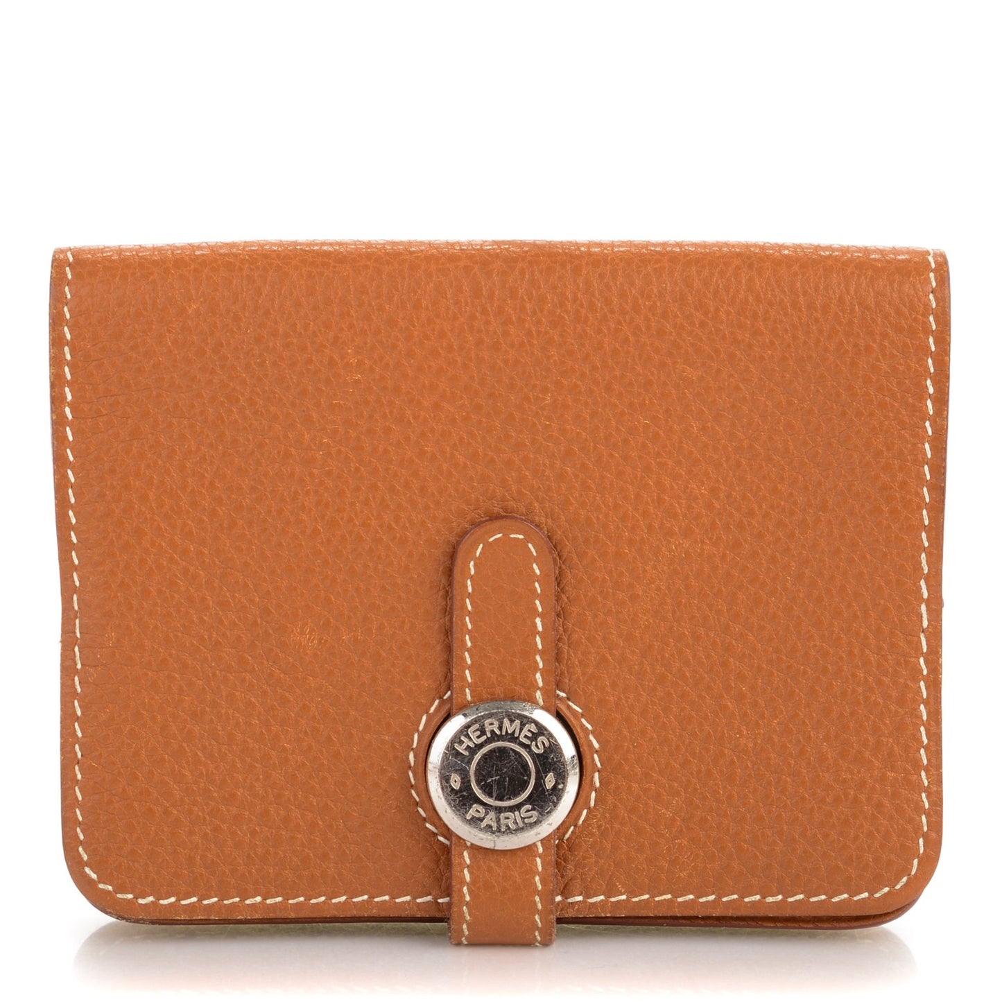 Togo Dogon Card Case Key Holder Gold