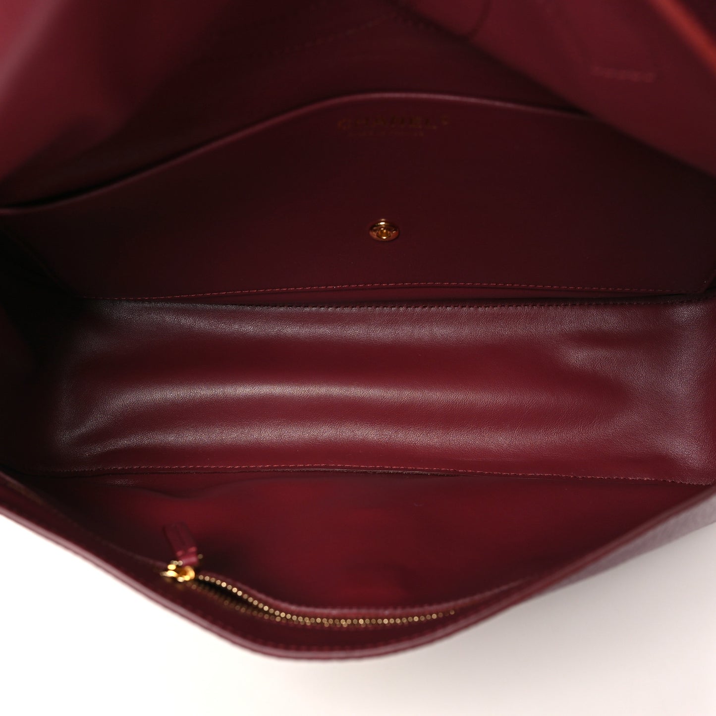Grained Calfskin Small Souplissimo Maxi Flap Burgundy