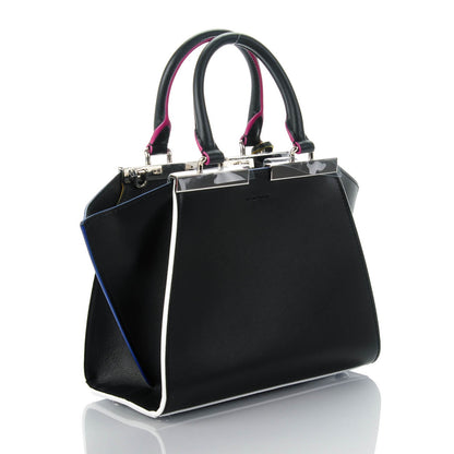 Fendi Vitello Dolce Mini 3Jours Tote Black 3 of 8