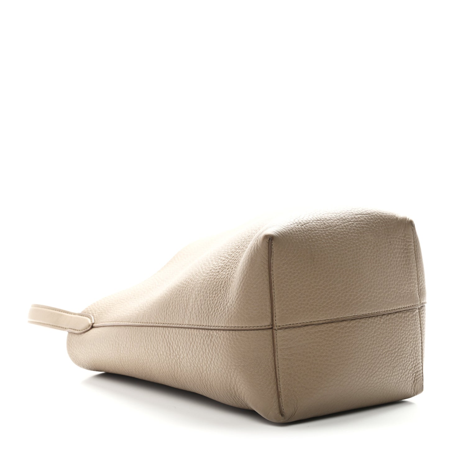 Grained Calfskin Medium N/S Park Tote Dark Taupe