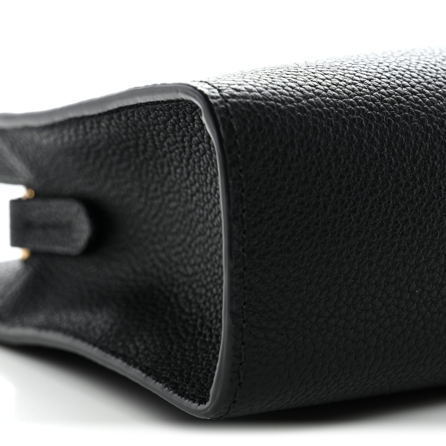 Burberry Grainy Calfskin Nova Check Small Cotswolds Pouch Black