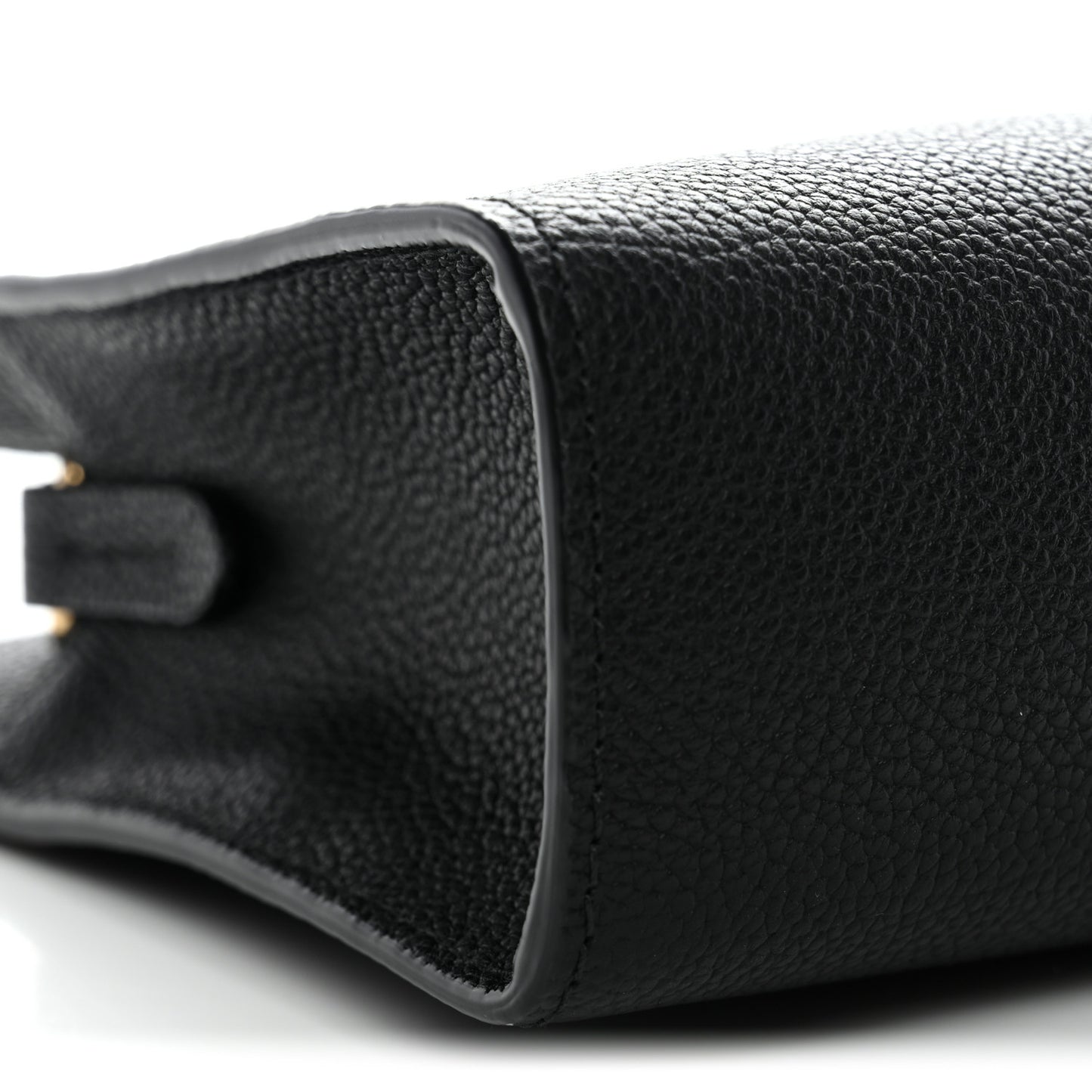 Grainy Calfskin Nova Check Small Cotswolds Pouch Black