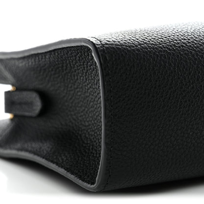 Burberry Grainy Calfskin Nova Check Small Cotswolds Pouch Black 9 of 10