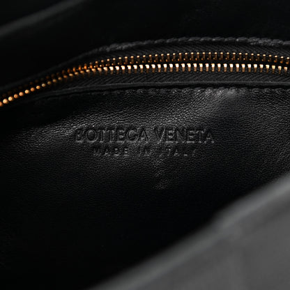 Bottega Veneta Calfskin Maxi Intreccio Cassette Bag Black 6 of 9