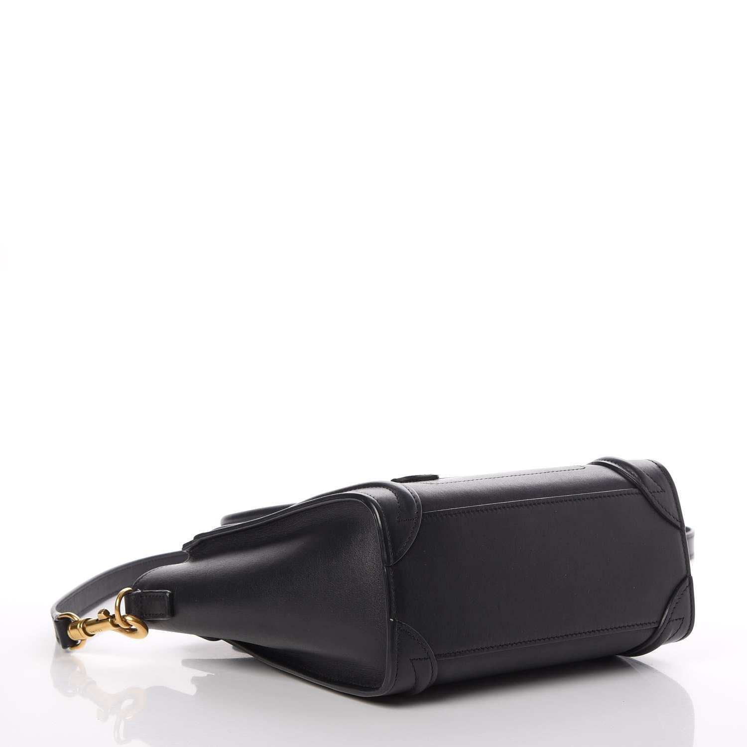 Celine Smooth Calfskin Nano Luggage Black 4 of 8
