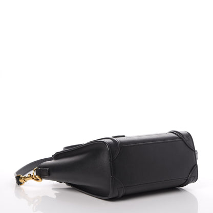 Celine Smooth Calfskin Nano Luggage Black 4 of 8