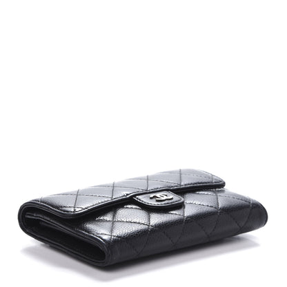 Chanel Caviar Quilted Small Flap Wallet Black 4 of 10