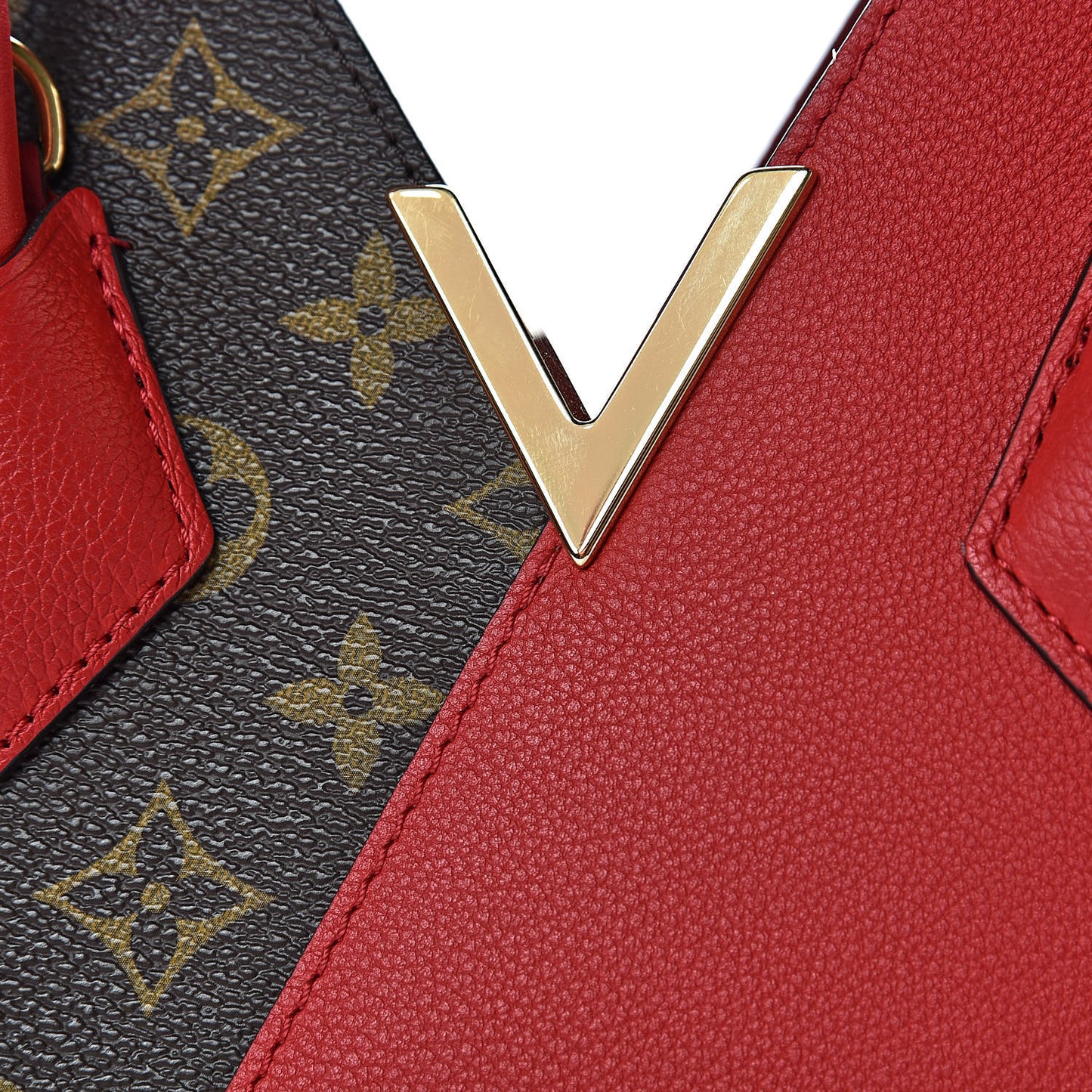 Calfskin Monogram Kimono Tote PM Cherry