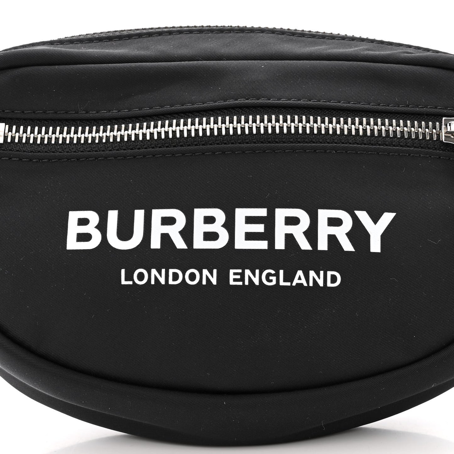 Econyl Logo Print Small Cannon Bum Bag Black
