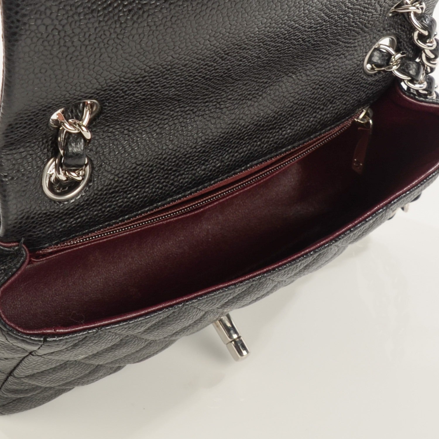 Chanel Caviar Quilted Mini Rectangular Flap Black 8 of 9