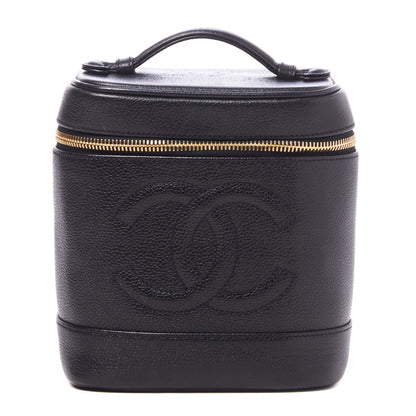 Chanel Caviar Vanity Cosmetic Case Black 1 of 9