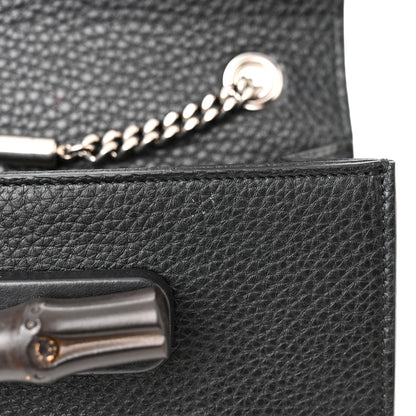 Gucci Calfskin Small Studded Miss Bamboo Shoulder Bag Black 11 of 12