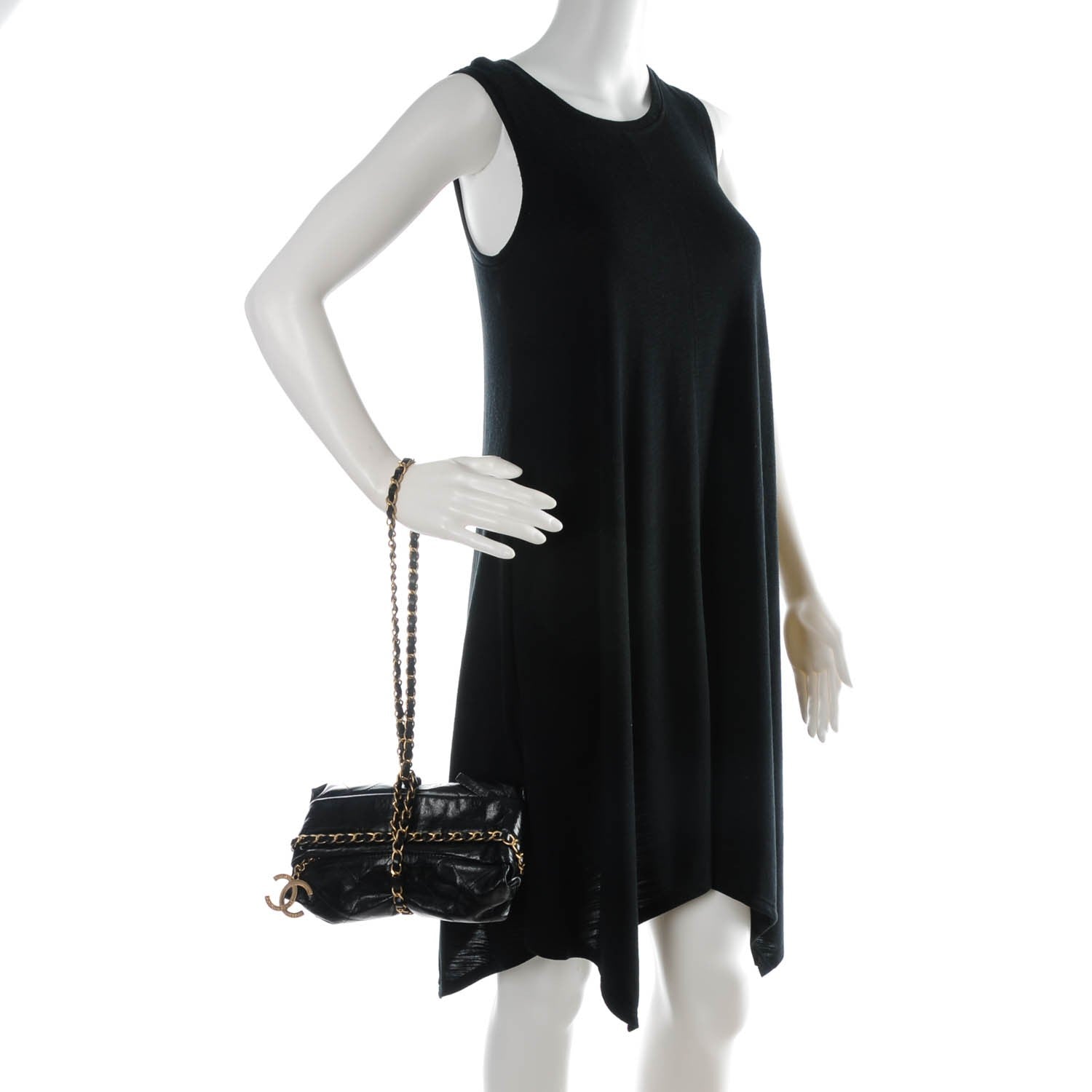 Chanel Calfskin Quilted Baluchon Black 2 of 10