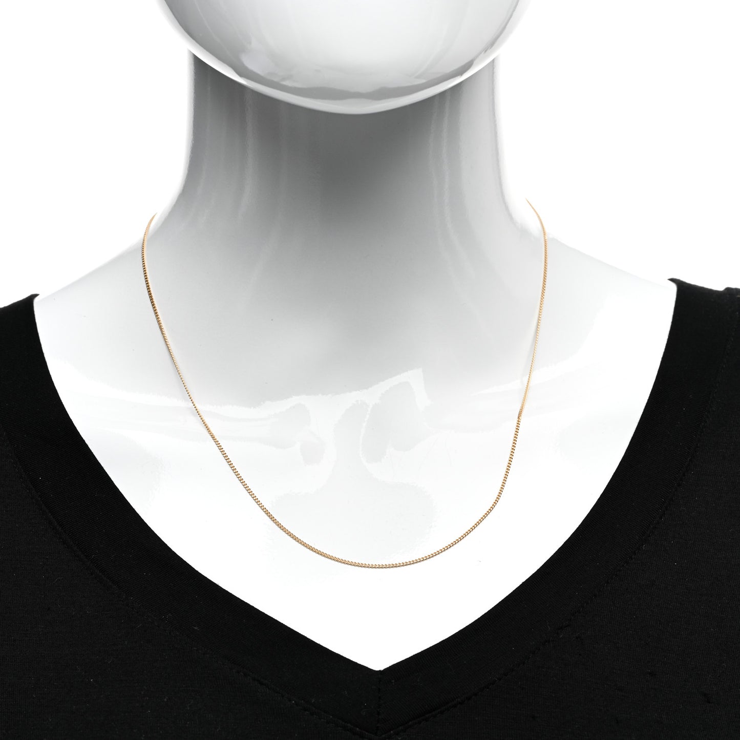 18K Yellow Gold Chain Necklace