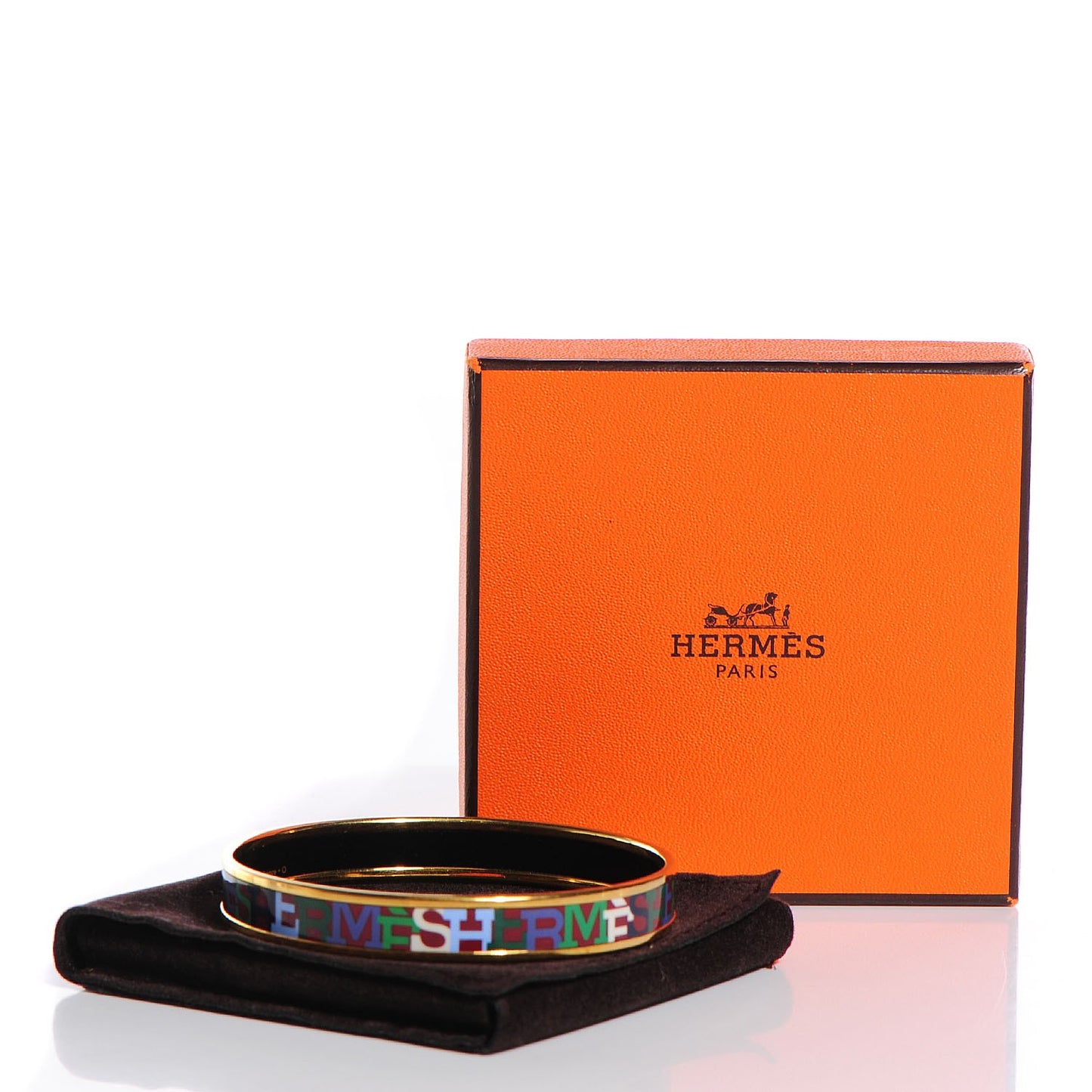 Enamel Printed Capitales Narrow Bracelet 70
