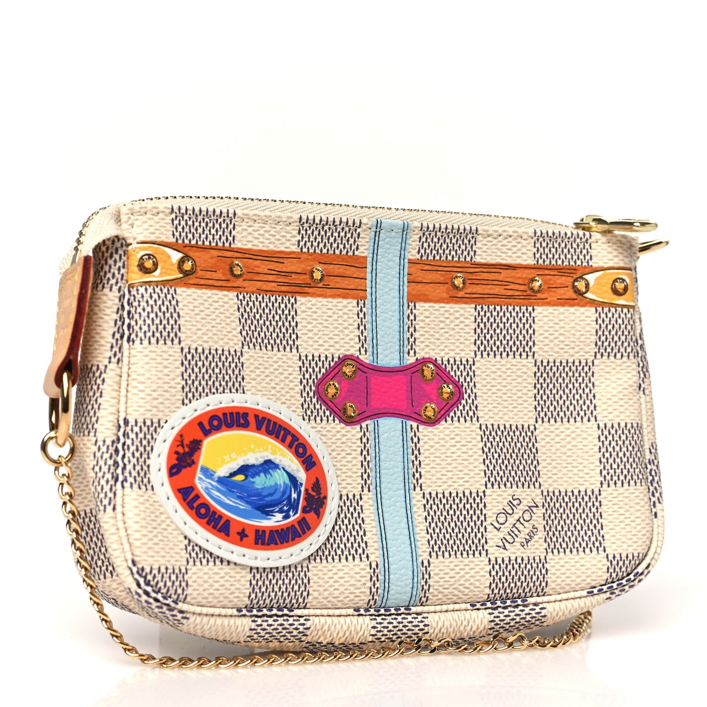 Damier Azur Summer Trunks Hawaii Mini Pochette Accessories