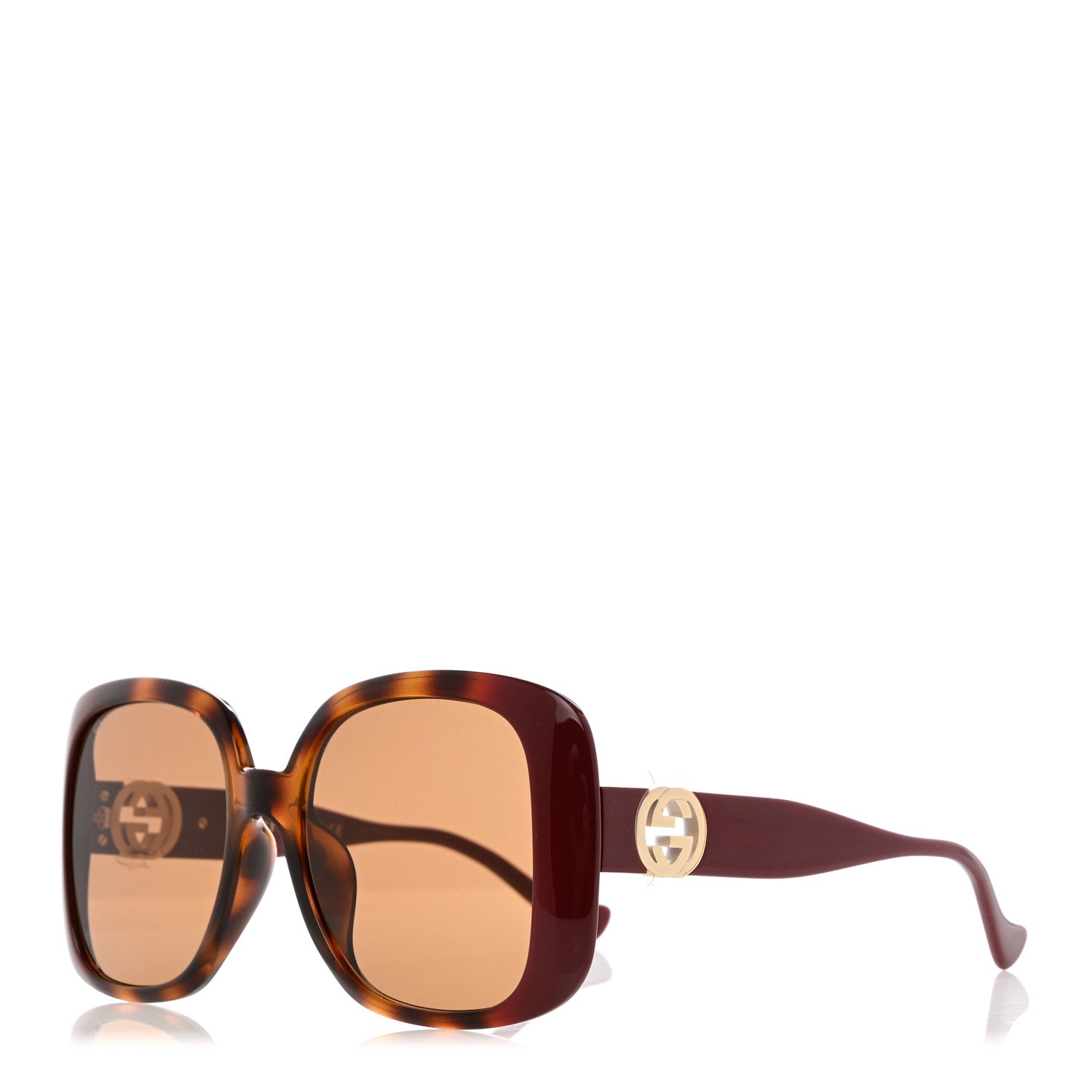 Gucci Acetate Square Frame Chain Sunglasses GG1029SA 1 of 9