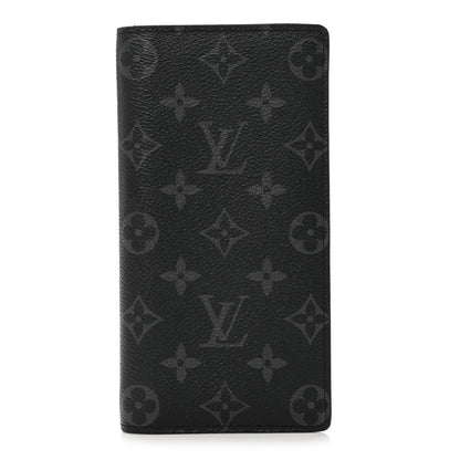 Louis Vuitton Monogram Eclipse Brazza Wallet 1 of 7