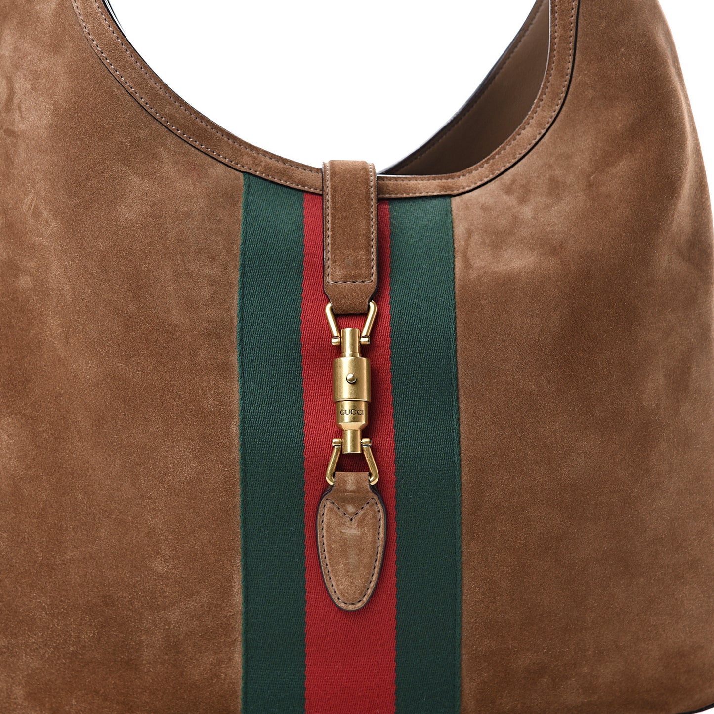 Suede Cudu Web Large Jackie Hobo Marron Glace
