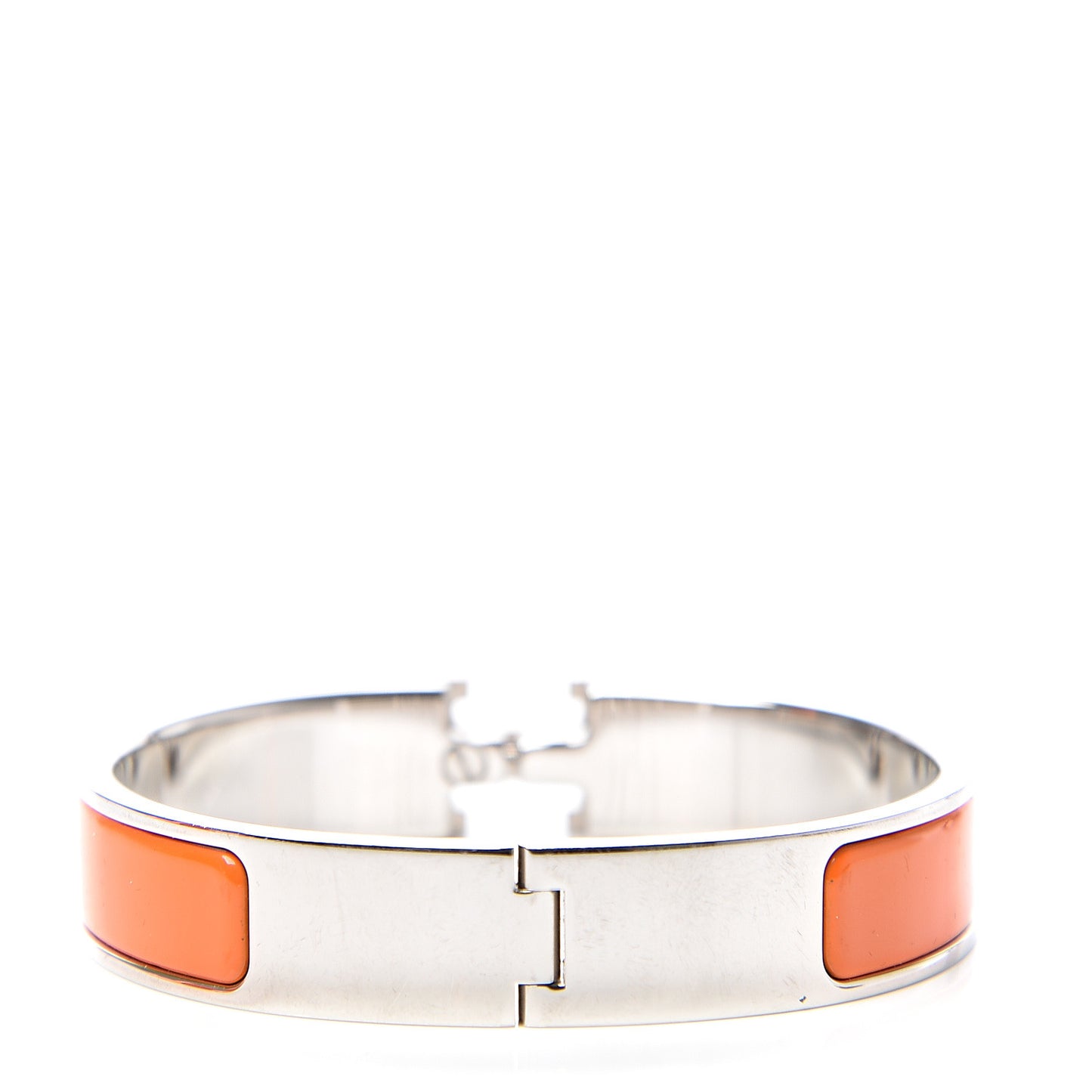 Enamel Narrow Clic Clac H Bracelet PM Orange