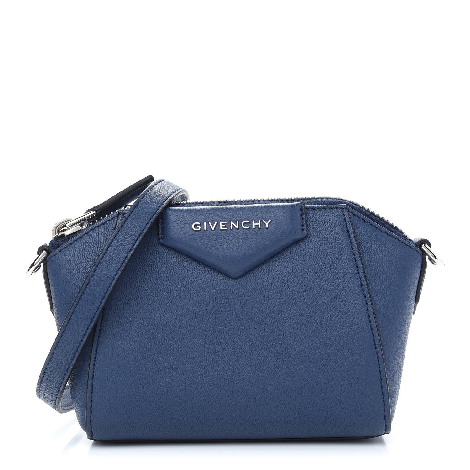 Givenchy Sugar Goatskin Nano Antigona Midnight Blue 1 of 8