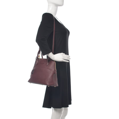 Hermes Taurillon Clemence Bolide 31 Bordeaux 3 of 11