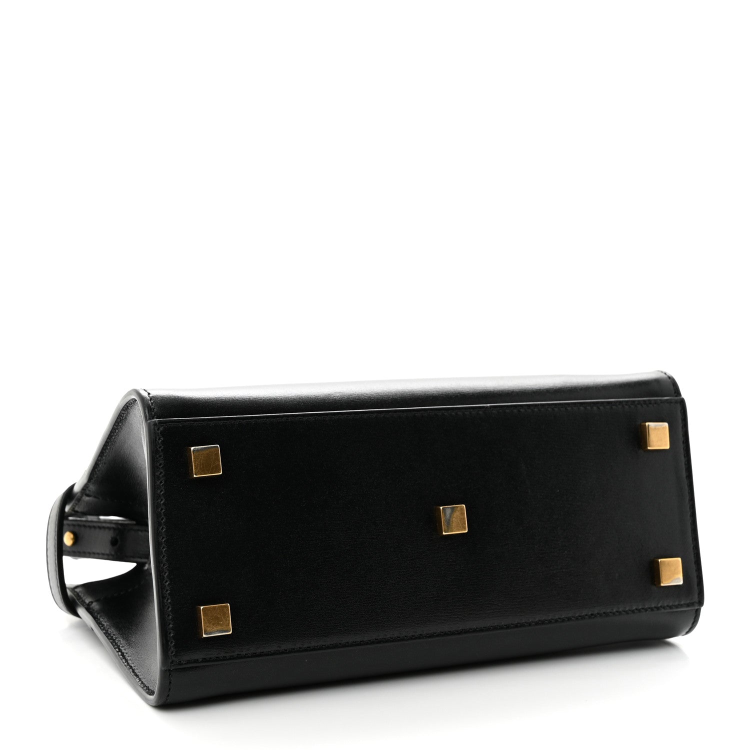 Saint Laurent Smooth Calfskin Manhattan Nano Shopper Tote Black 4 of 11