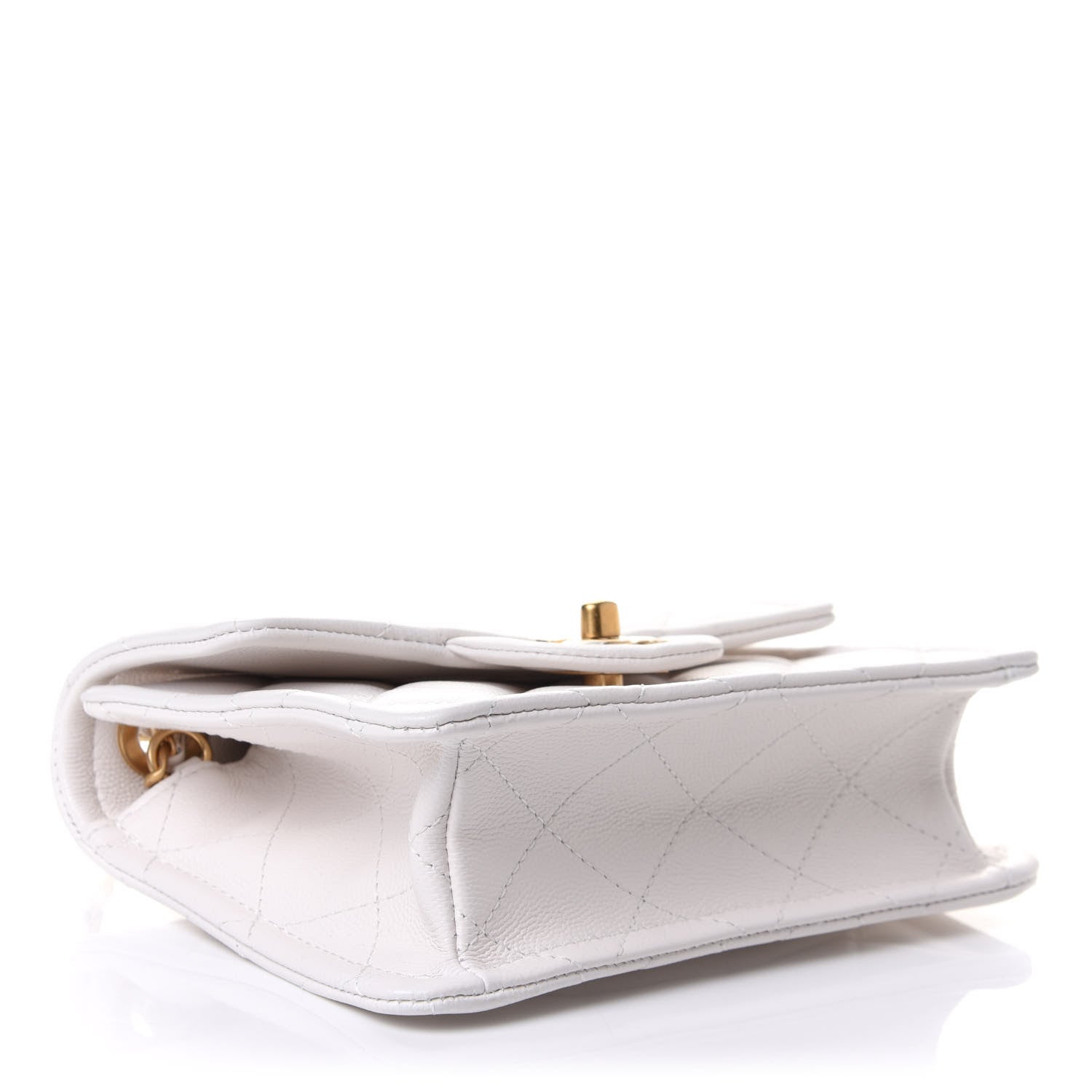 Chanel Caviar Quilted Mini Sweet Classic Flap White 3 of 9