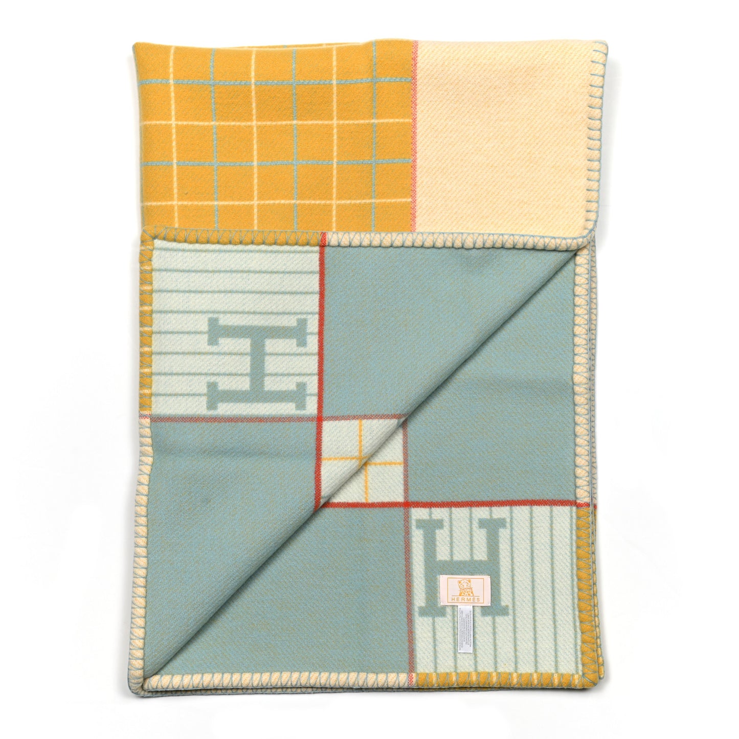 Wool Cashmere Avalon Passe-Passe Blanket Miel