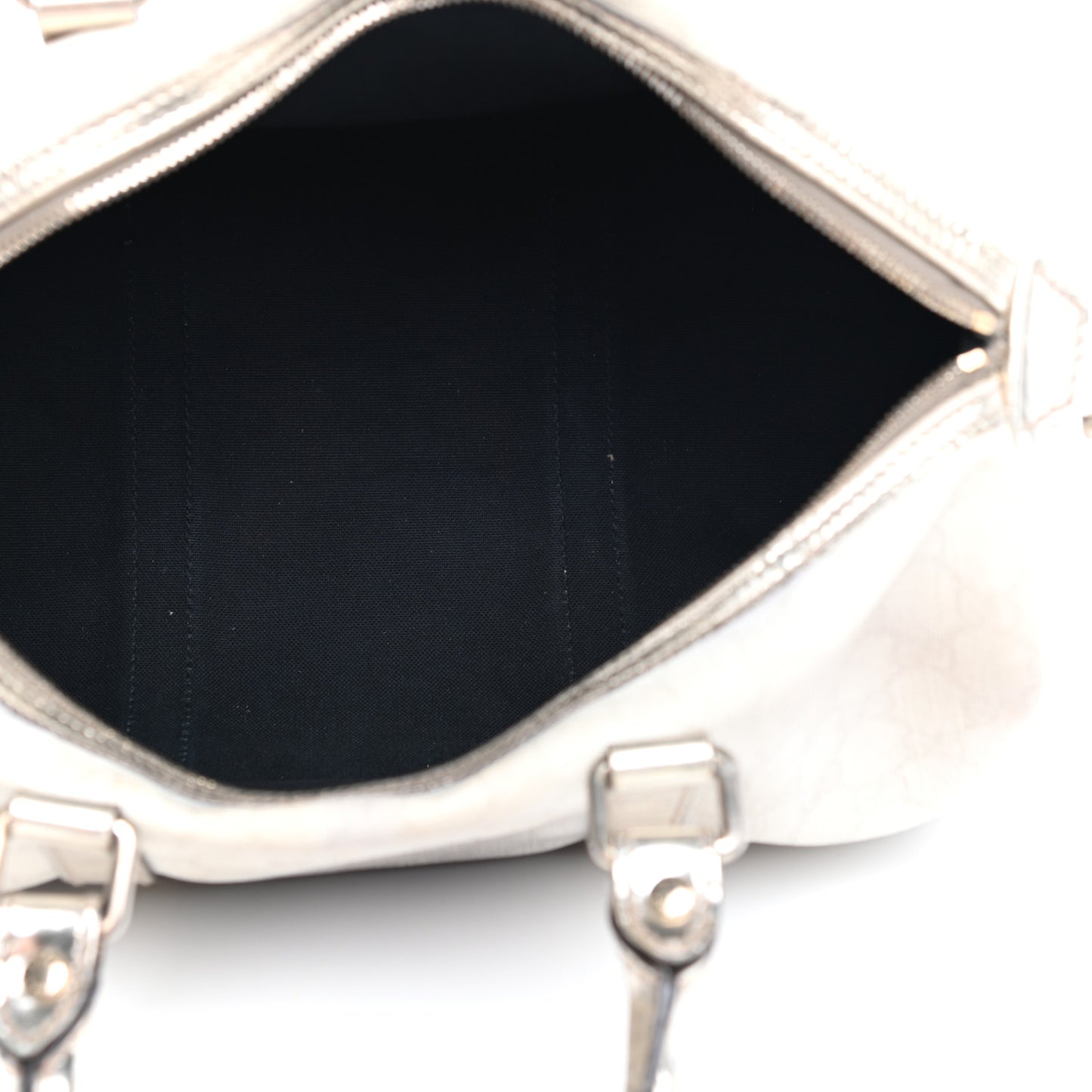 GG Plus Monogram Medium Joy Boston Metallic