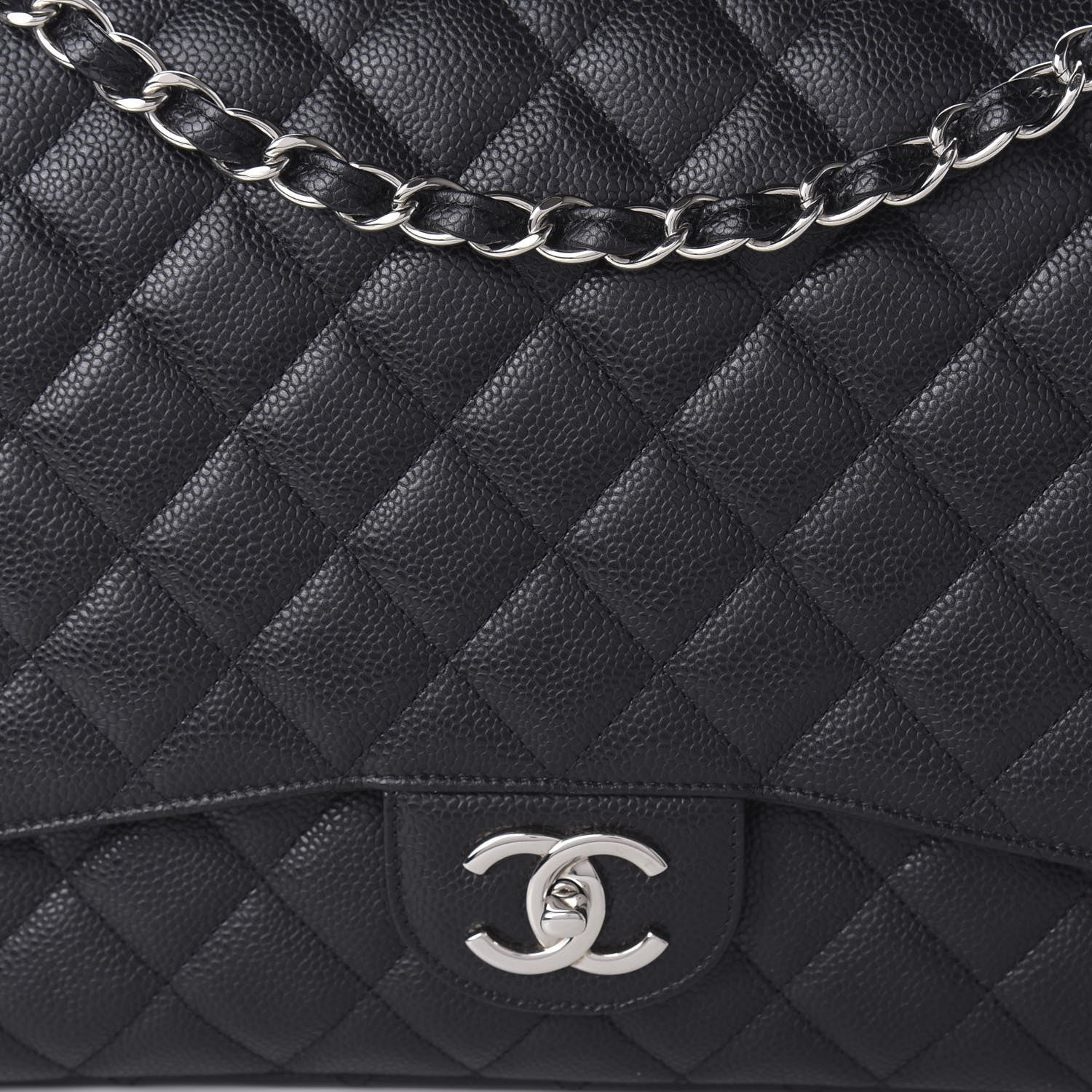 Chanel Caviar Quilted Maxi Double Flap Black 10 of 10